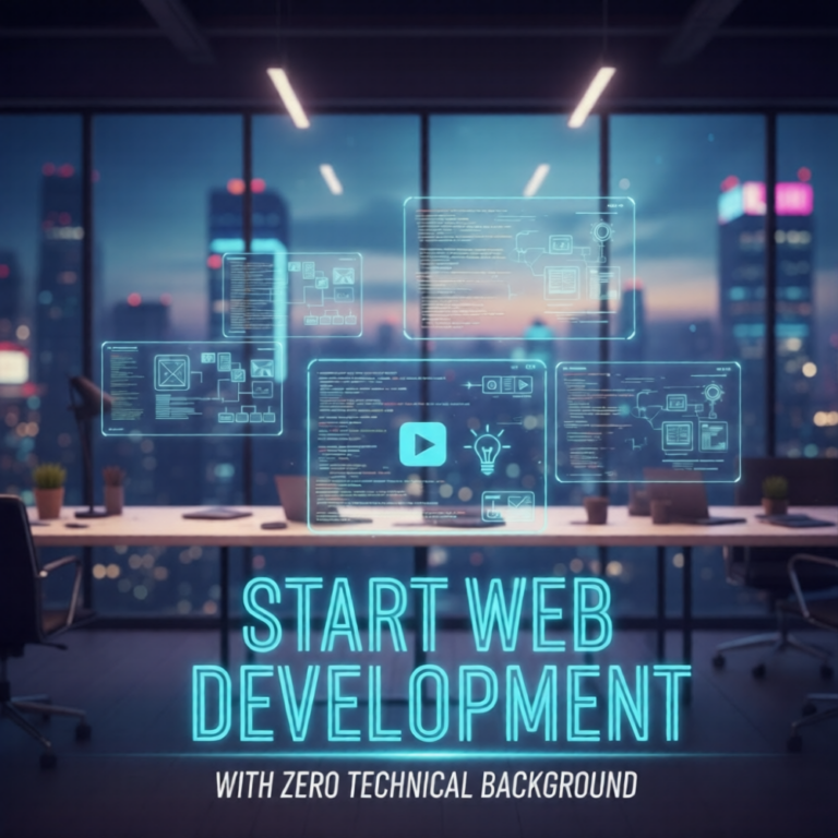 How to Start Web Development with Zero Technical Background