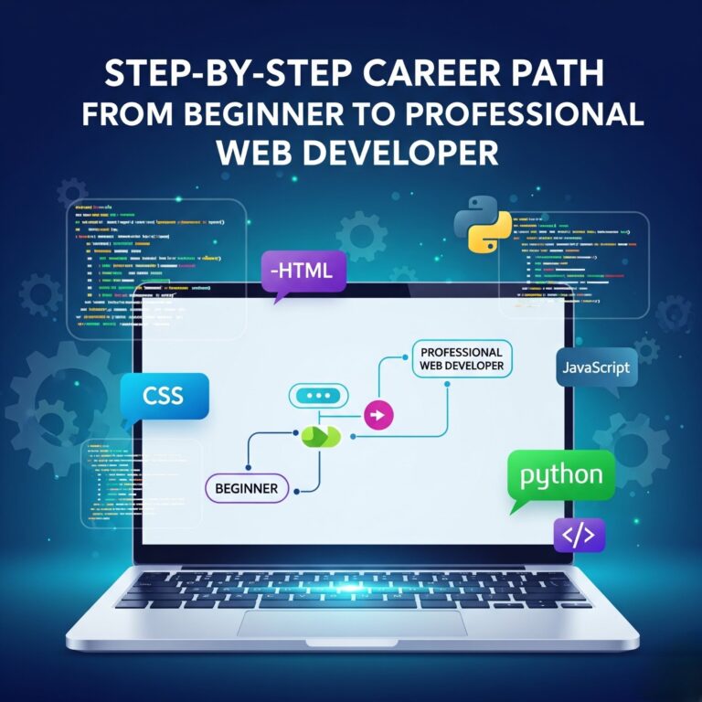 Step-by-Step Career Path from Beginner to Professional Web Developer