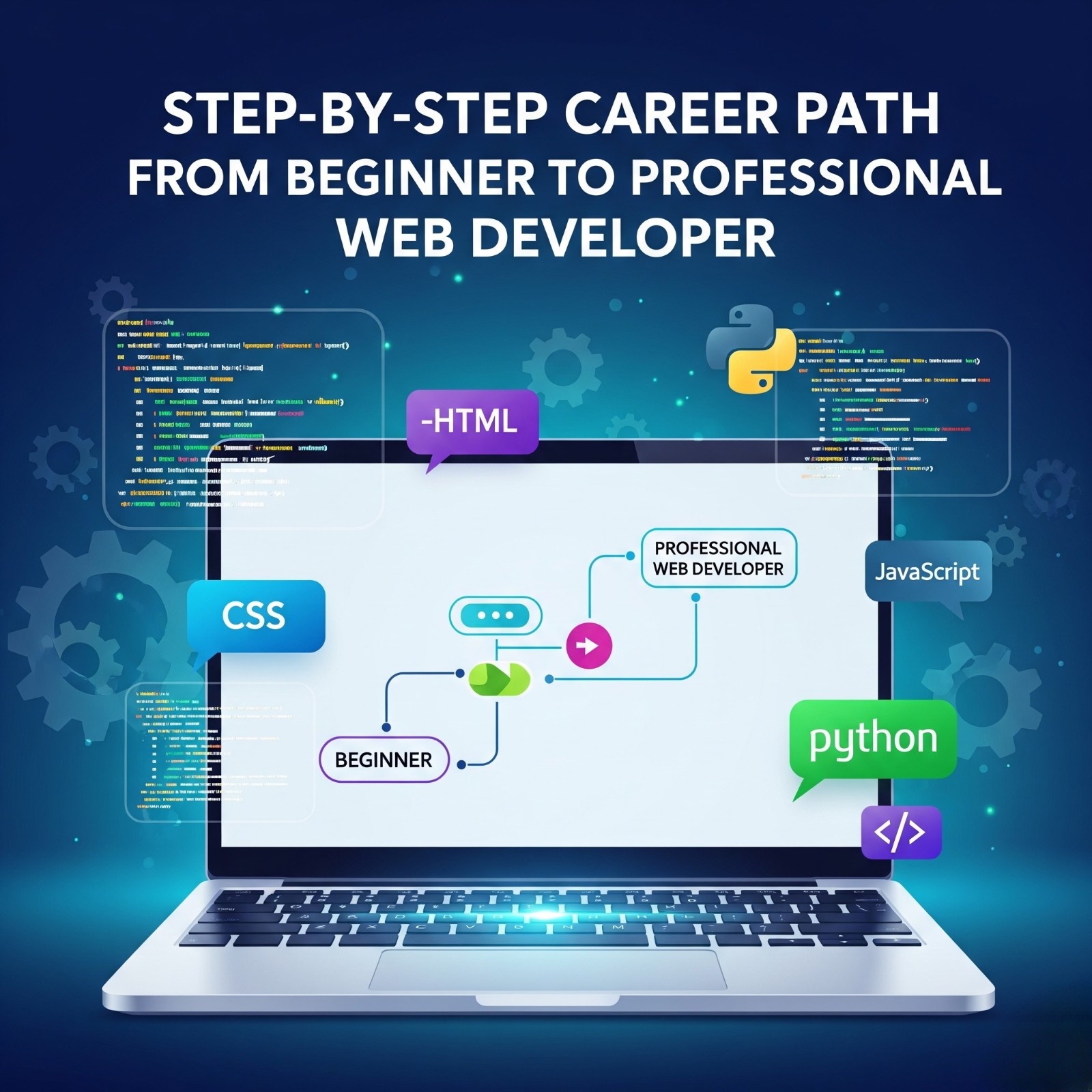 Step-by-Step Career Path from Beginner to Professional Web Developer