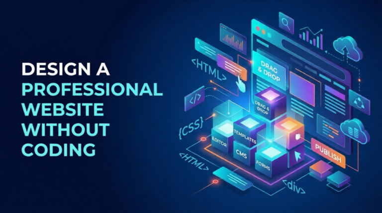 Design a professional website without coding