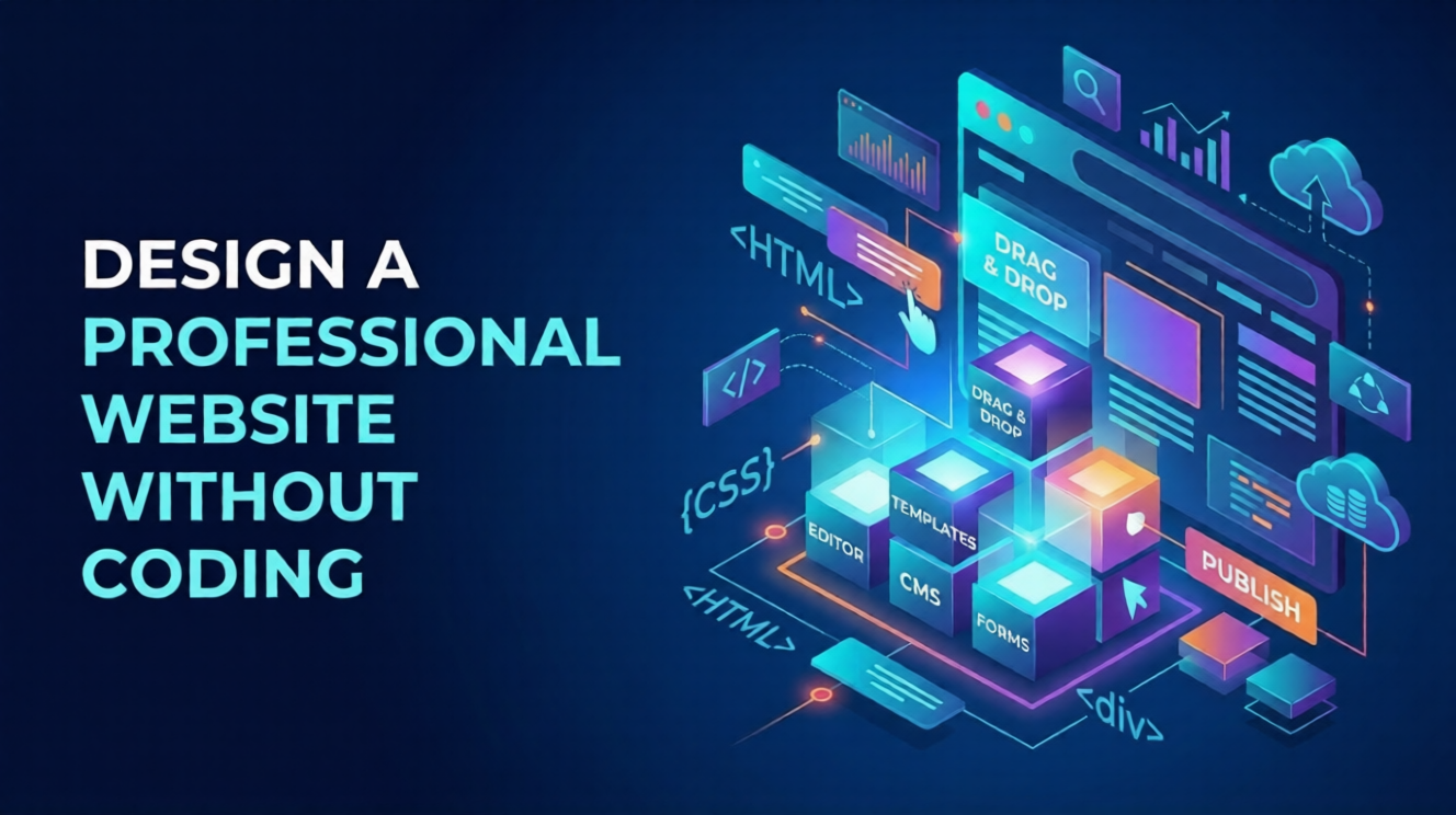 Design a professional website without coding