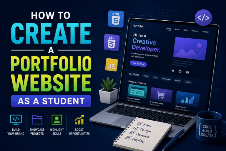 How to Create a Portfolio Website as a Student