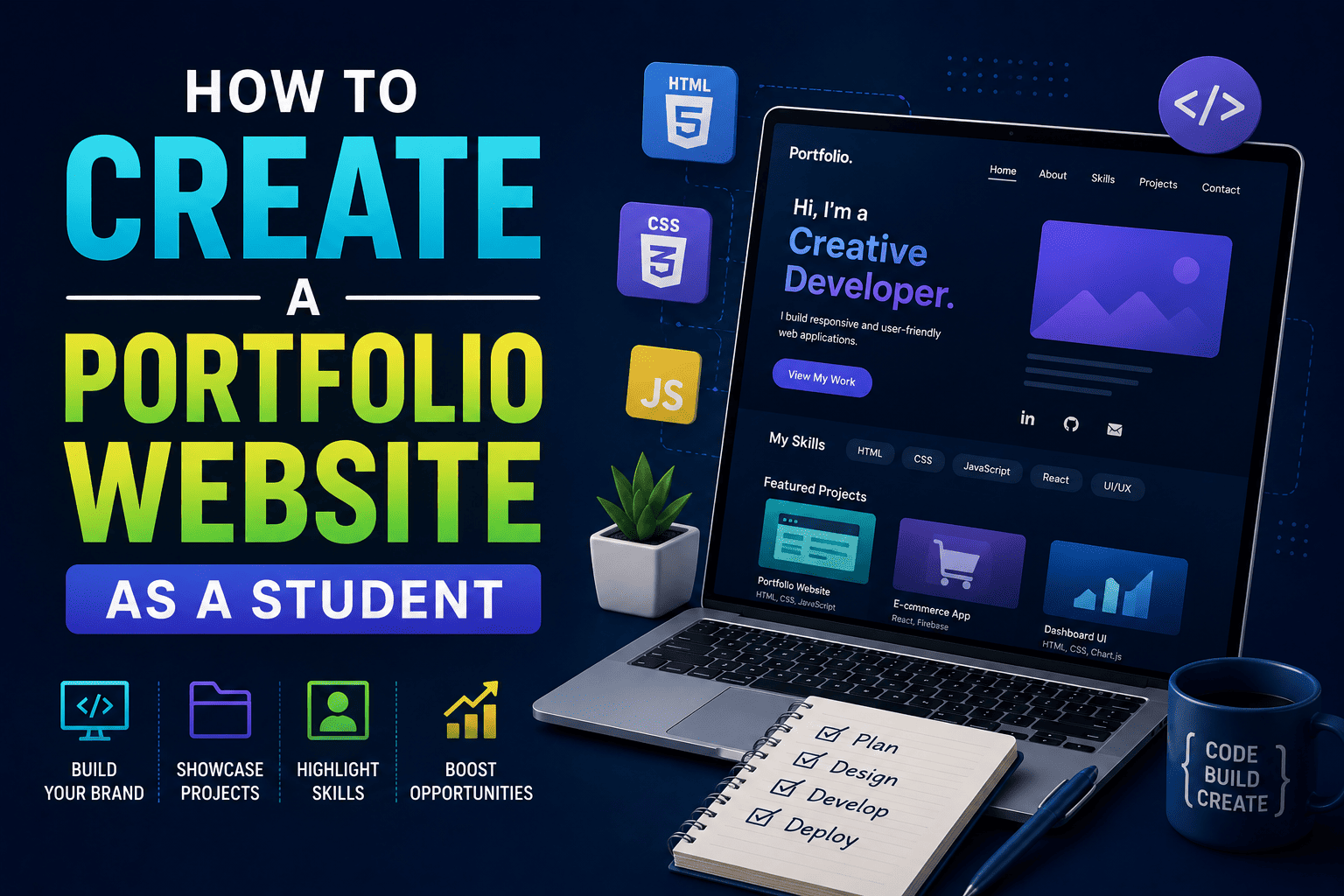 How to Create a Portfolio Website as a Student