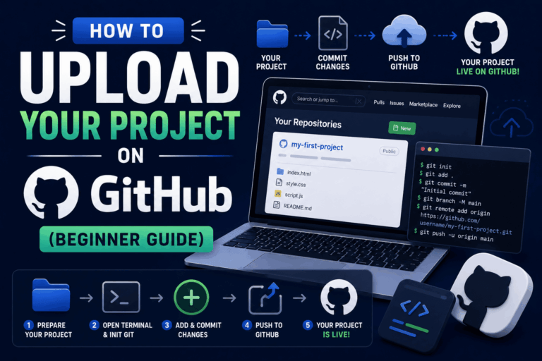 How to Upload Your Project on GitHub (Beginner Guide)