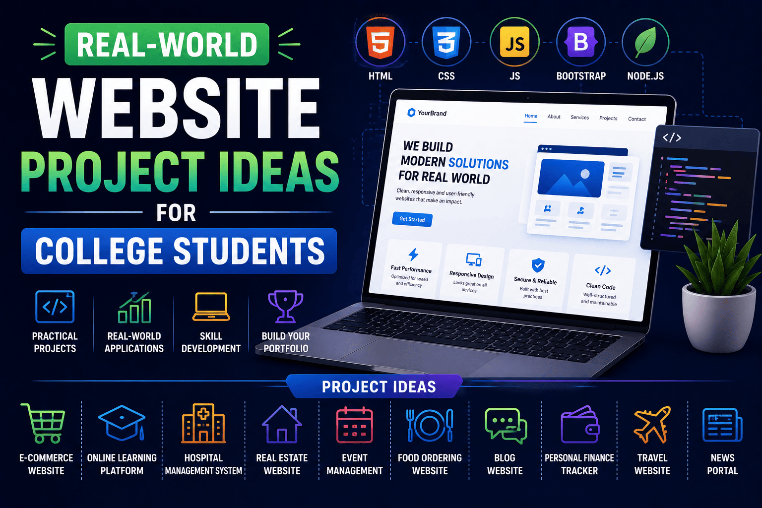 Real-World Website Project Ideas for College Students
